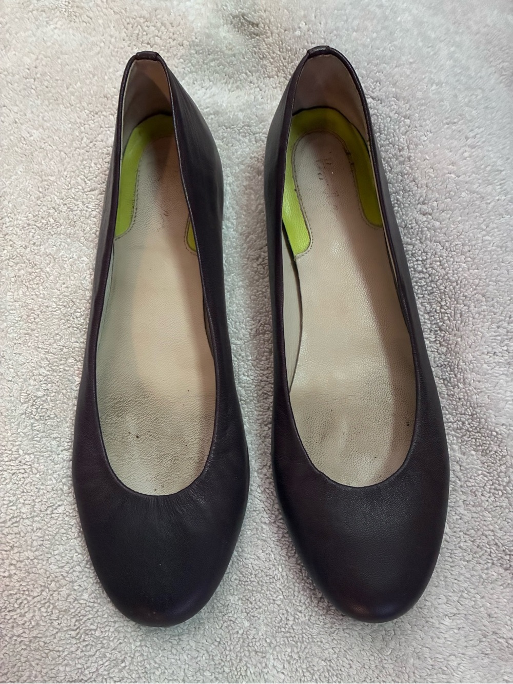 Boden Eggplant Leather Women's Ballet Flats EU 41/US 10.5